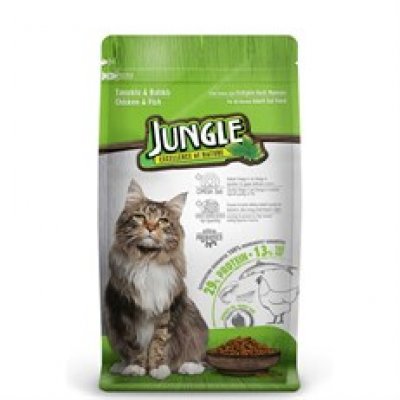 Jungle Tavuklu Ve Balıklı Yetişkin Kedi Maması 15 Kg