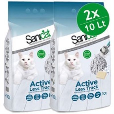 Sanicat Active Sabunlu Topaklaşan Kedi Kumu Kalın 2x10 Lt