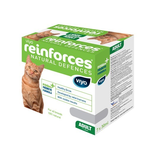 Viyo Reinforces Cat Yetişkin Kediler İçin Gıda Takviyesi 7 x 30 Ml